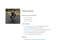 Desktop Screenshot of chriscoyne.com